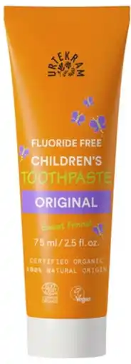 De Online Drogist Urtekram Tandpasta Original Kinderen 75ML aanbieding