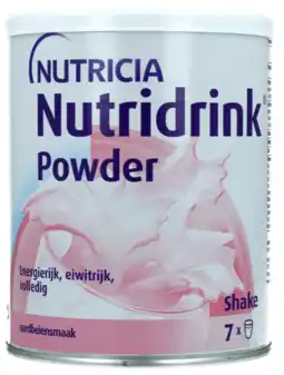 De Online Drogist Nutridrink Poeder Shake Aardbei 335GR aanbieding