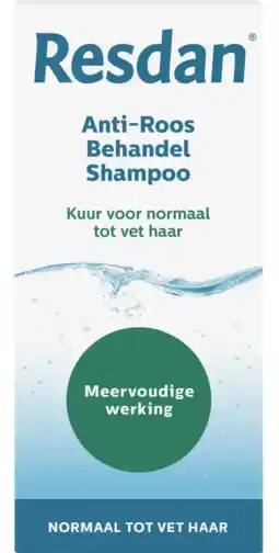De Online Drogist Resdan Anti-Roos Behandel Shampoo Kuur 125ML aanbieding