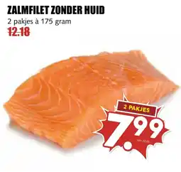 De Boerenschuur zalmfilet zonder huid aanbieding