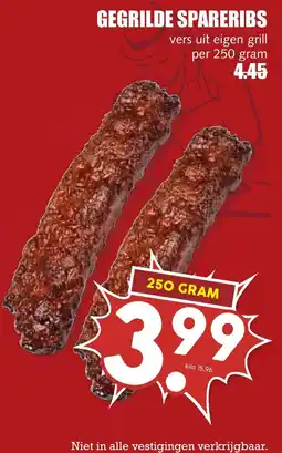 De Boerenschuur gegrilde spareribs aanbieding