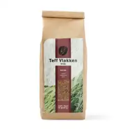 De Online Drogist Teff Vlokken Bruin 500GR aanbieding