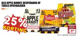 De Boerenschuur apple bandit, desperados of texels speciaalbier aanbieding