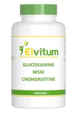 De Online Drogist Elvitum Glucosamine MSM Chondroïtine Tabletten 150TB aanbieding