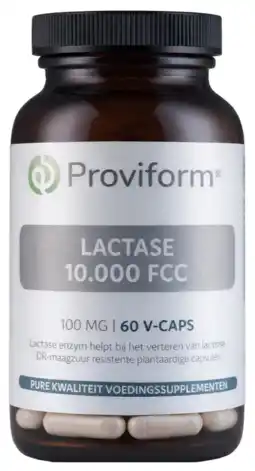 De Online Drogist Proviform Lactase 10.000 FCC Capsules 60VCP aanbieding