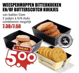 De Boerenschuur weespermoppens bitterkoeken en/of butterscotch koekjes aanbieding