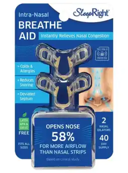 De Online Drogist Sleepright Intra-Nasal Breathe Aid 2ST aanbieding
