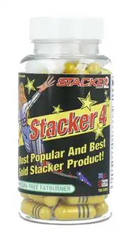 De Online Drogist Stacker 4 Ephedra Free Fatburner Capsules 100ST aanbieding