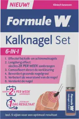 De Online Drogist Formule W Kalknagel Set 6-In-1 4ML aanbieding