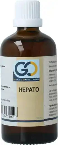 De Online Drogist GO Gemmo Oplossingen Hepato Bio Tinctuur 100ML aanbieding