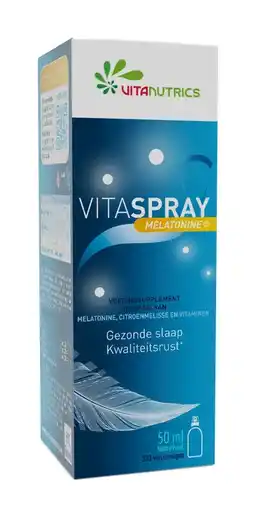 De Online Drogist Vitanutrics Vitaspray Melatonine Spray 50ML aanbieding