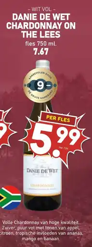 De Boerenschuur Danie de Wet Chardonnay on the Lees aanbieding