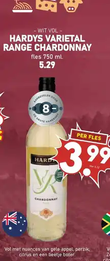 De Boerenschuur Hardys Varietal Range Chardonnay aanbieding
