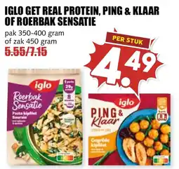 De Boerenschuur iglo get real protein, ping & klaar of roerbak sensatie aanbieding