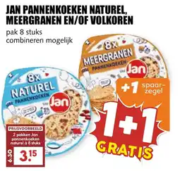 De Boerenschuur Jan pannenkoeken naturel, meergranen en/of volkoren aanbieding