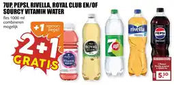 De Boerenschuur 7up, pepsi, rivella, royal club en/of sourcy vitamin water aanbieding