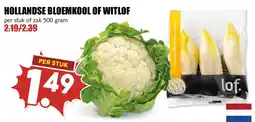 De Boerenschuur hollandse bloemkool of witlof aanbieding