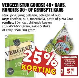 De Boerenschuur vergeer stuk goudse 48+ kaas aanbieding