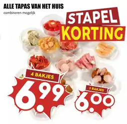 De Boerenschuur alle tapas van het huis aanbieding
