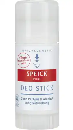 De Online Drogist Speick Pure Deo Stick 40ML aanbieding
