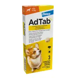 De Online Drogist Advantage AdTab Hond 5,5 - 11 kg Kauwtabletten 3TB aanbieding