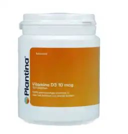 De Online Drogist Plantina Vitamine D3 10mcg Tabletten 120TB aanbieding