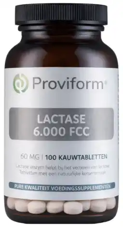 De Online Drogist Proviform Lactase 6.000 FCC Kauwtabletten 100KTB aanbieding