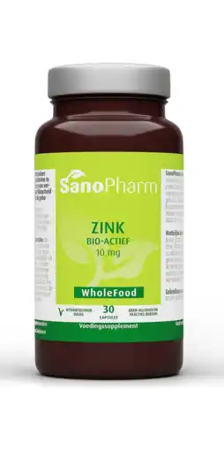 De Online Drogist Sanopharm Zink 10mg Capsules 30CP aanbieding
