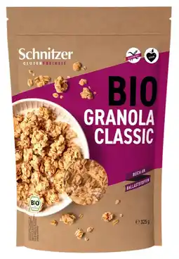De Online Drogist Schnitzer Bio Granola Classic Glutenvrij 325GR aanbieding