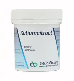 De Online Drogist DeBa Pharma Kaliumcitraat Capsules 60VCP aanbieding