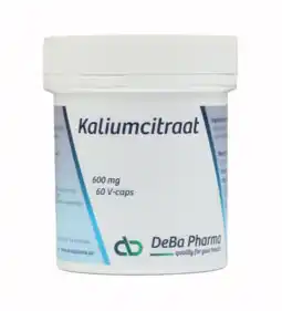 De Online Drogist DeBa Pharma Kaliumcitraat Capsules 60VCP aanbieding