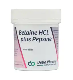 De Online Drogist DeBa Pharma Betaine Hcl 400 mg Capsules 60VCP aanbieding