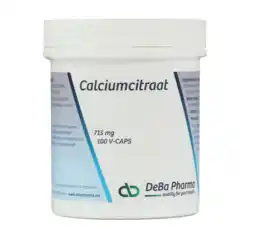 De Online Drogist DeBa Pharma Calciumcitraat Capsules 100VCP aanbieding