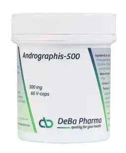 De Online Drogist DeBa Pharma Andrographis-500 Capsules 60VCP aanbieding