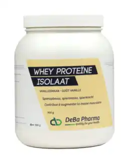 De Online Drogist DeBa Pharma Whey Proteïne Isolaat Vanille Poeder 900GR aanbieding