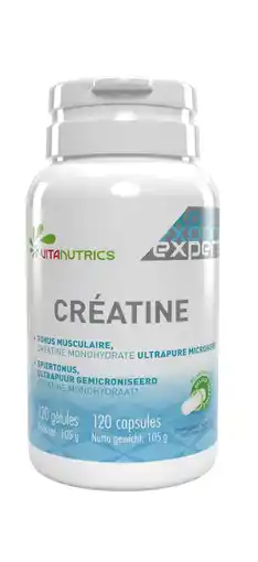 De Online Drogist Vitanutrics Creatine Capsules 120CP aanbieding