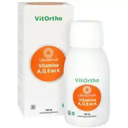 De Online Drogist VitOrtho Liposomaal Vitamine A,D, E en K Drank 100ML aanbieding