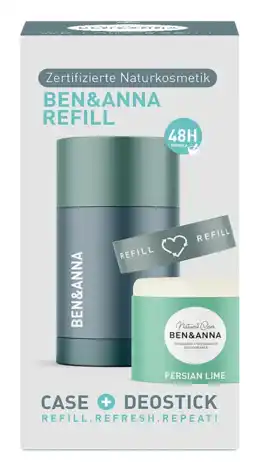 De Online Drogist Ben & Anna Persian Lime Case + Deostick Refill 40GR aanbieding