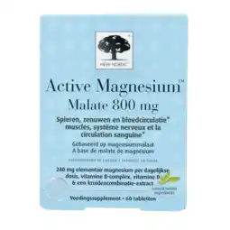De Online Drogist New Nordic Active Magnesium Malate 800 mg Tabletten 60TB aanbieding