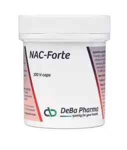 De Online Drogist DeBa Pharma Nac-Forte Capsules 100VCP aanbieding
