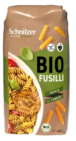 De Online Drogist Schnitzer Bio Fusilli Glutenvrij 400GR aanbieding