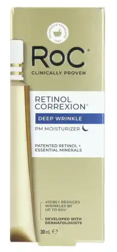 De Online Drogist RoC Retinol Correxion Wrinkle Correct Nightcream 30ML aanbieding