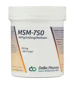 De Online Drogist DeBa Pharma MSM-750 Capsules 120VCP aanbieding