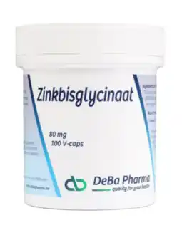 De Online Drogist DeBa Pharma Zinkbisglycinaat Capsules 100VCP aanbieding