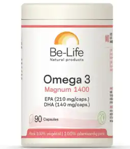De Online Drogist Be-Life Omega 3 Magnum 1400 Capsules 90CP aanbieding