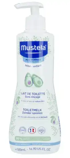 De Online Drogist Mustela Toiletmelk Zonder Spoelen - vanaf de geboorte 500ML aanbieding
