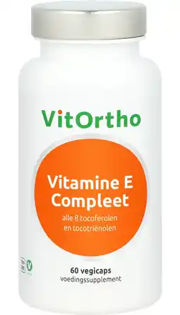 De Online Drogist VitOrtho Vitamine E Compleet Vegicaps 60VCP aanbieding