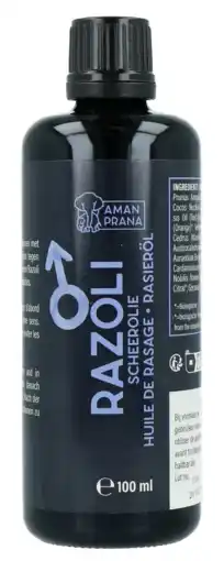 De Online Drogist Aman Prana Razoli Scheerolie Man 100ML aanbieding