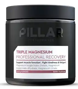 De Online Drogist Pillar Performance Triple Magnesium Powder Berry Pot 200GR aanbieding