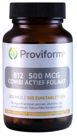 De Online Drogist Proviform B12 500mcg Combi Actief Folaat Zuigtabletten 100ZTB aanbieding